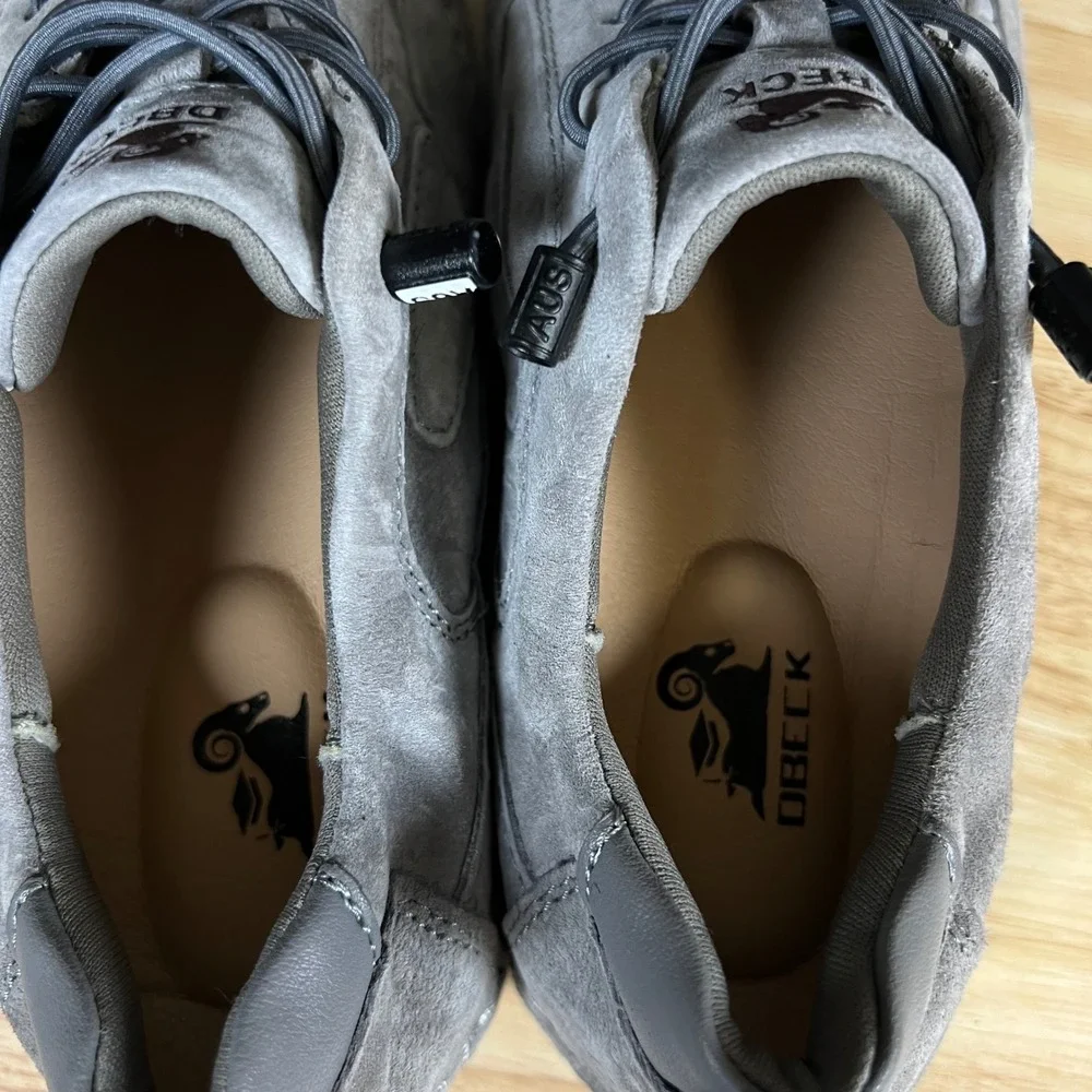 Dbeck Amundsen Grey Suede Handcrafted Casual Outdoor Walking Shoes Size 36